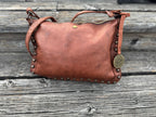 Handbag, Metal Studded Sling Bag,Handcrafted Bag - Hawysia