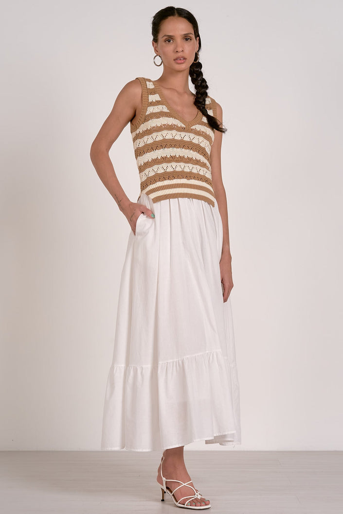 Autumn Knit Dress tan front
