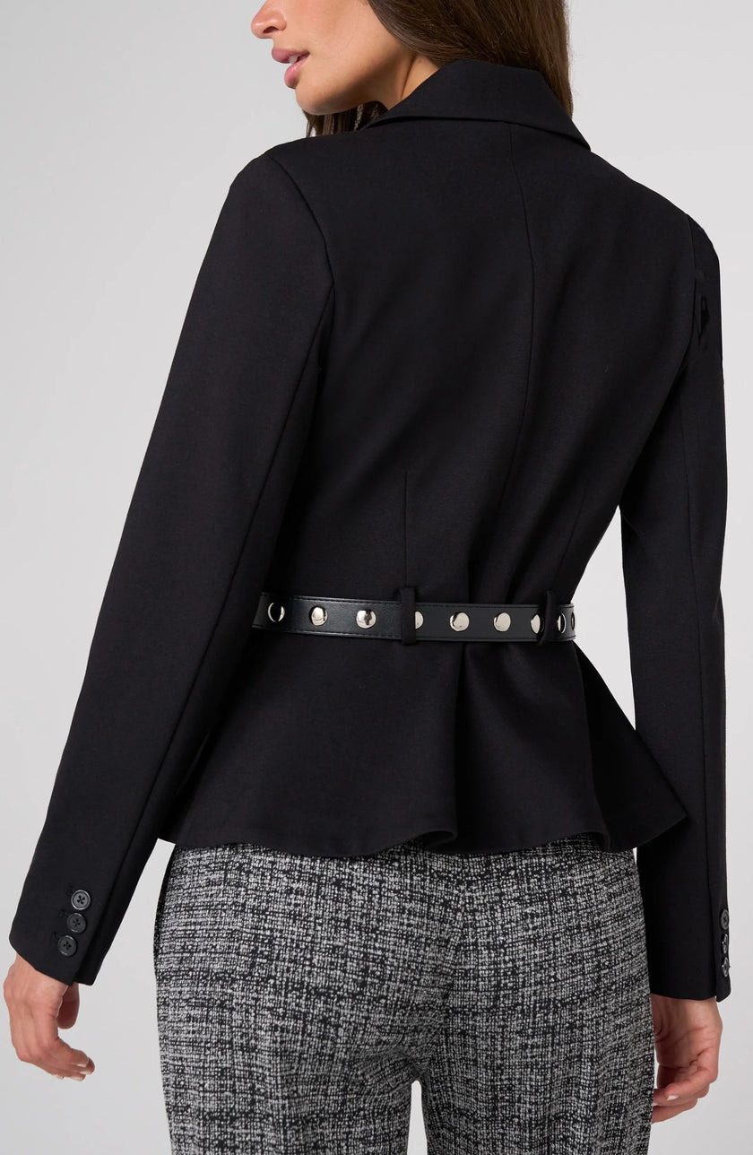 Bonnie Belted Peplum Blazer