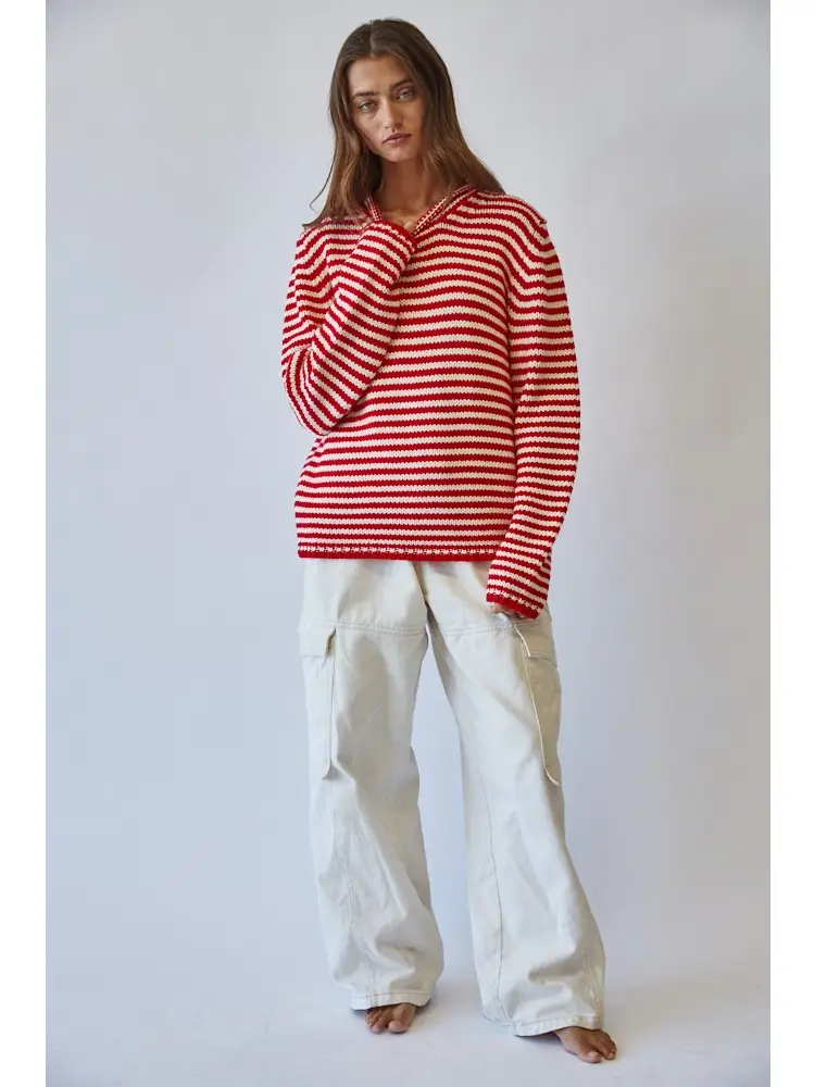 Everyday Cozy Stripe Knit Sweater