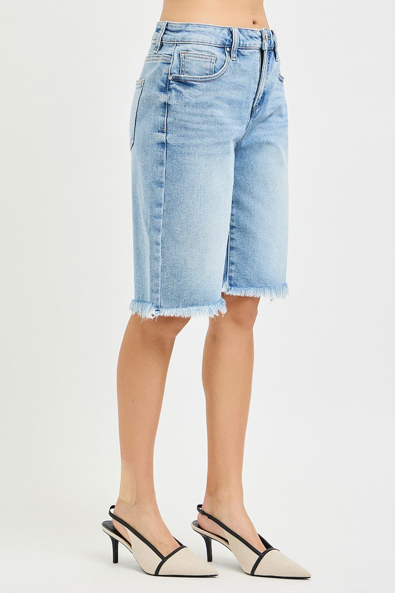 Tummy Control Slouchy Bermuda Shorts