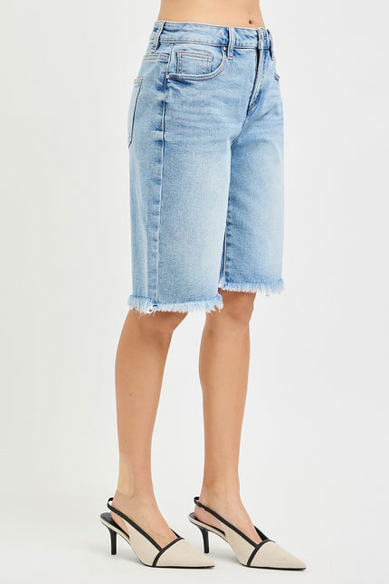 Tummy Control Slouchy Bermuda Shorts