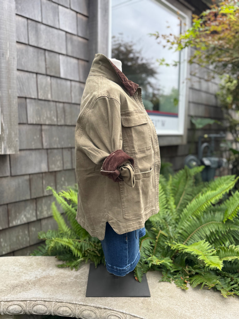 Cotton Twill Cont Barn Coat