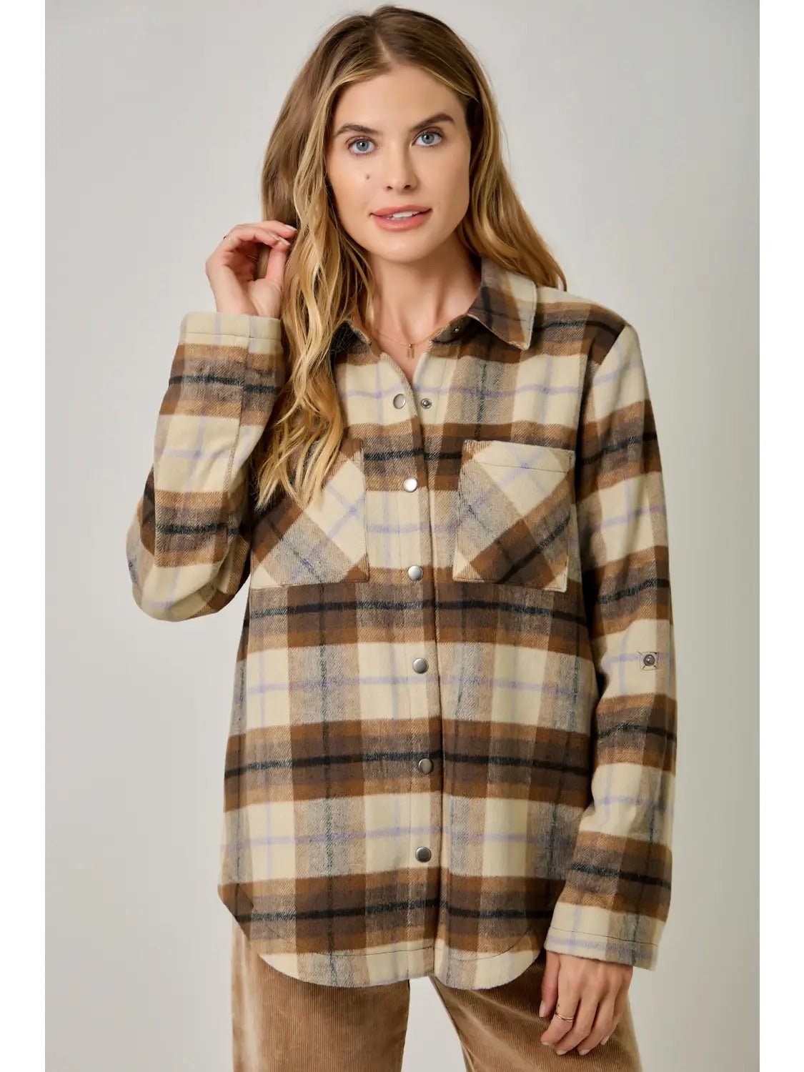 The Ava Plaid Shirt Jacket