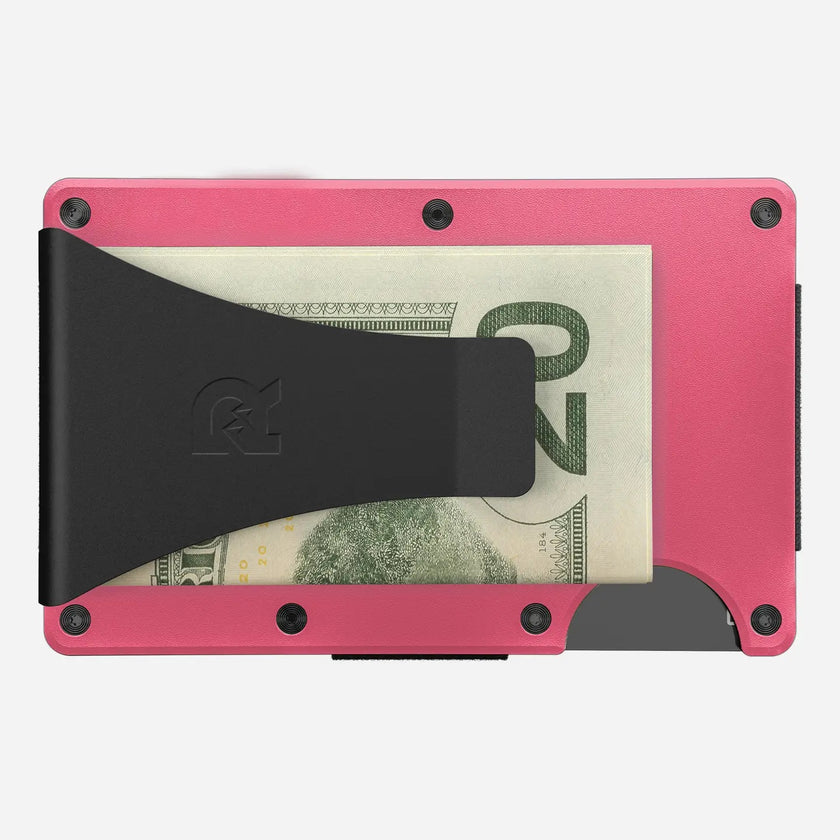 Ridge Wallet | Flamingo Pink-Money Clip