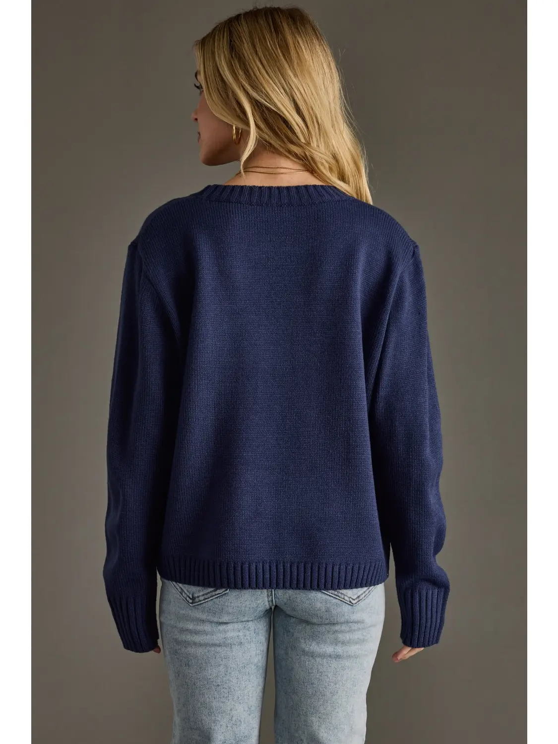 Game Day Sweater navy back