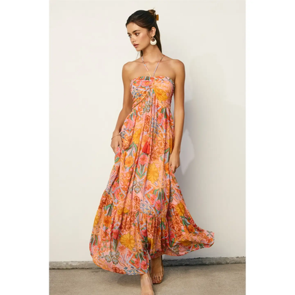 Presley Babydoll Maxi Dress front