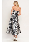 A Printed Woven Midi Dress