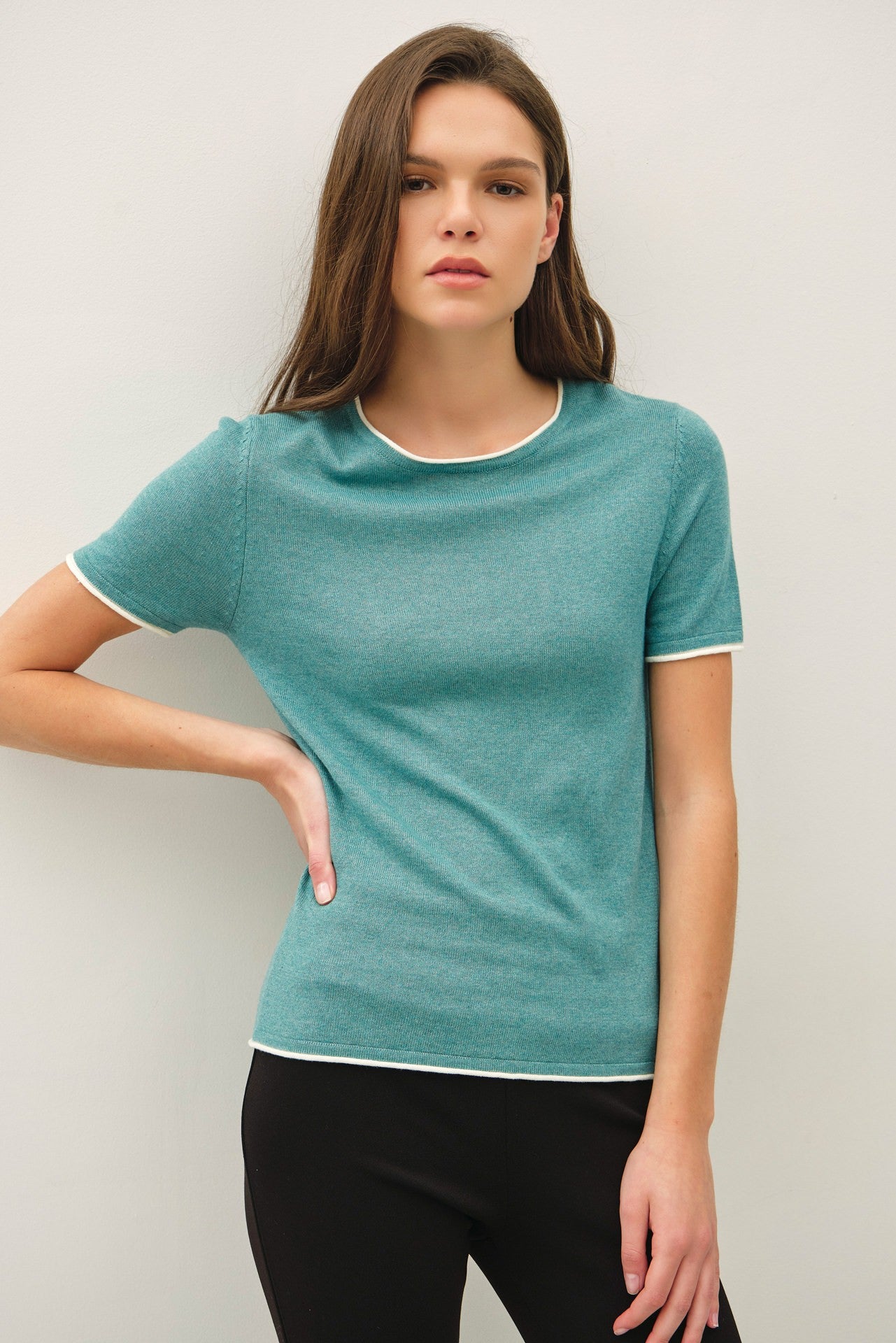 Faux layered Essential Sweater Tee
