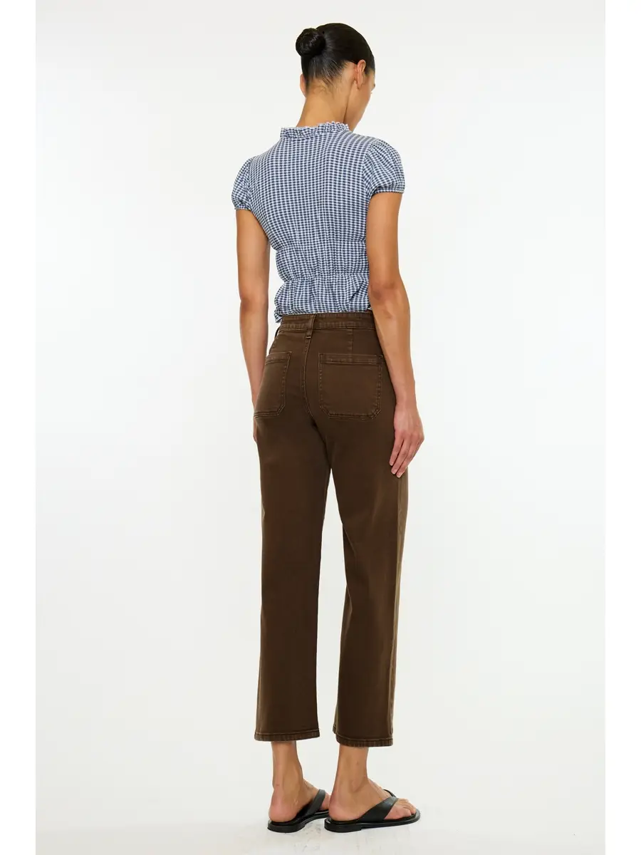 Abyss High Rise Crop Slim Wide
