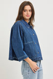 Flowy Cropped Jacket, dark-side