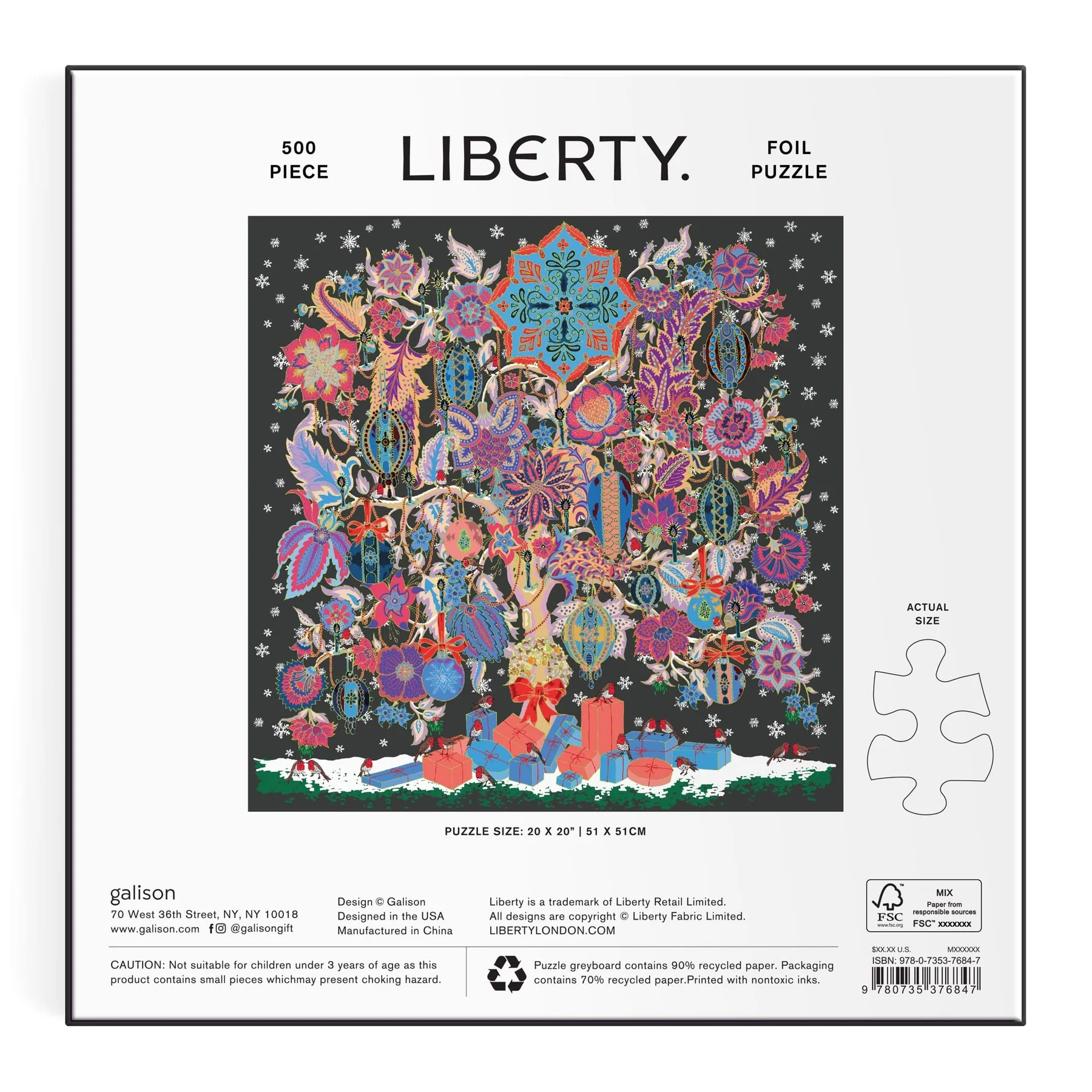 Liberty 500 Piece Foil Puzzle