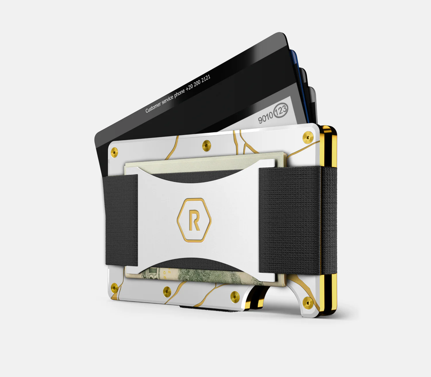 Ridge Wallet - Kintsugi - White - Cash Strap