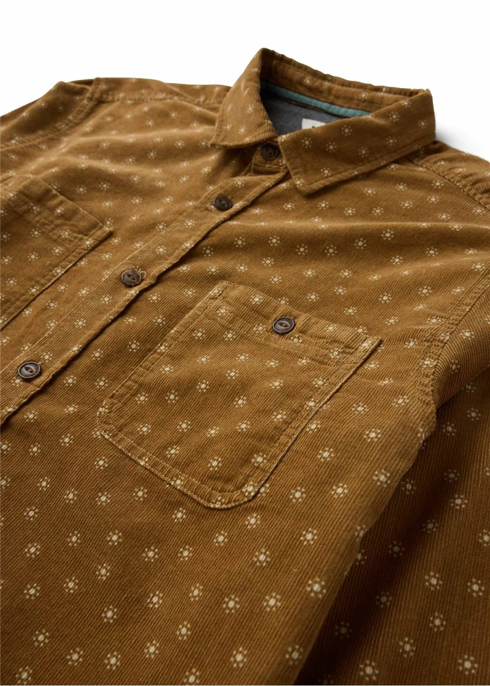 Rails Cord Printed Eco LS Shirt brz close up