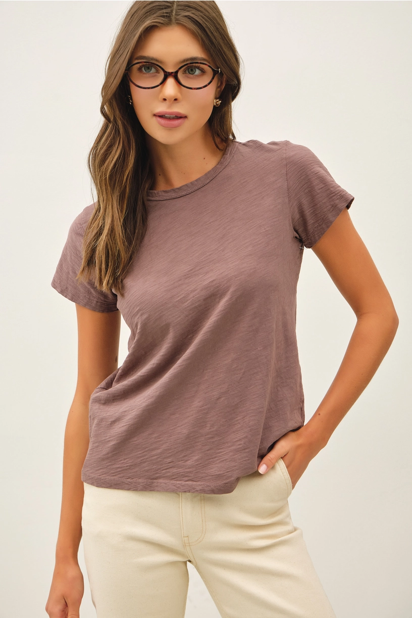 The Delilah Cotton Slub Tee