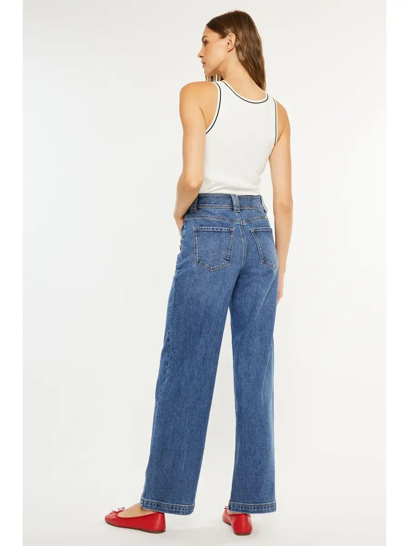 ULTRA HIGH RISE WIDE LEG back