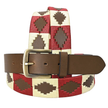 Western Leather Belt red cream