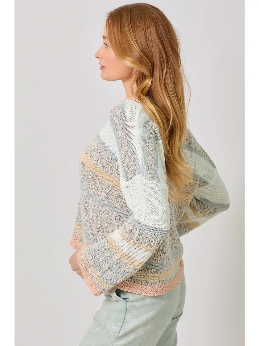 Multi Color Stripe Sweater