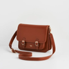 Into the Woods Tan Classic Satchel front