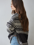 Knit Sweater Long Sleeve With Pattern Detail -