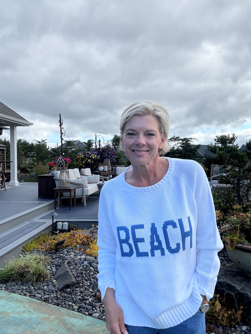 Crew Neck Beach Sweater  front