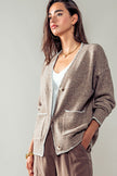 Sandra Stitched Edge Knit Cardigan side