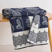 Sonoire Navy Quilted Throw