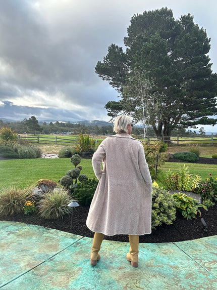 Holly Cozy Cord Mid Length Coat