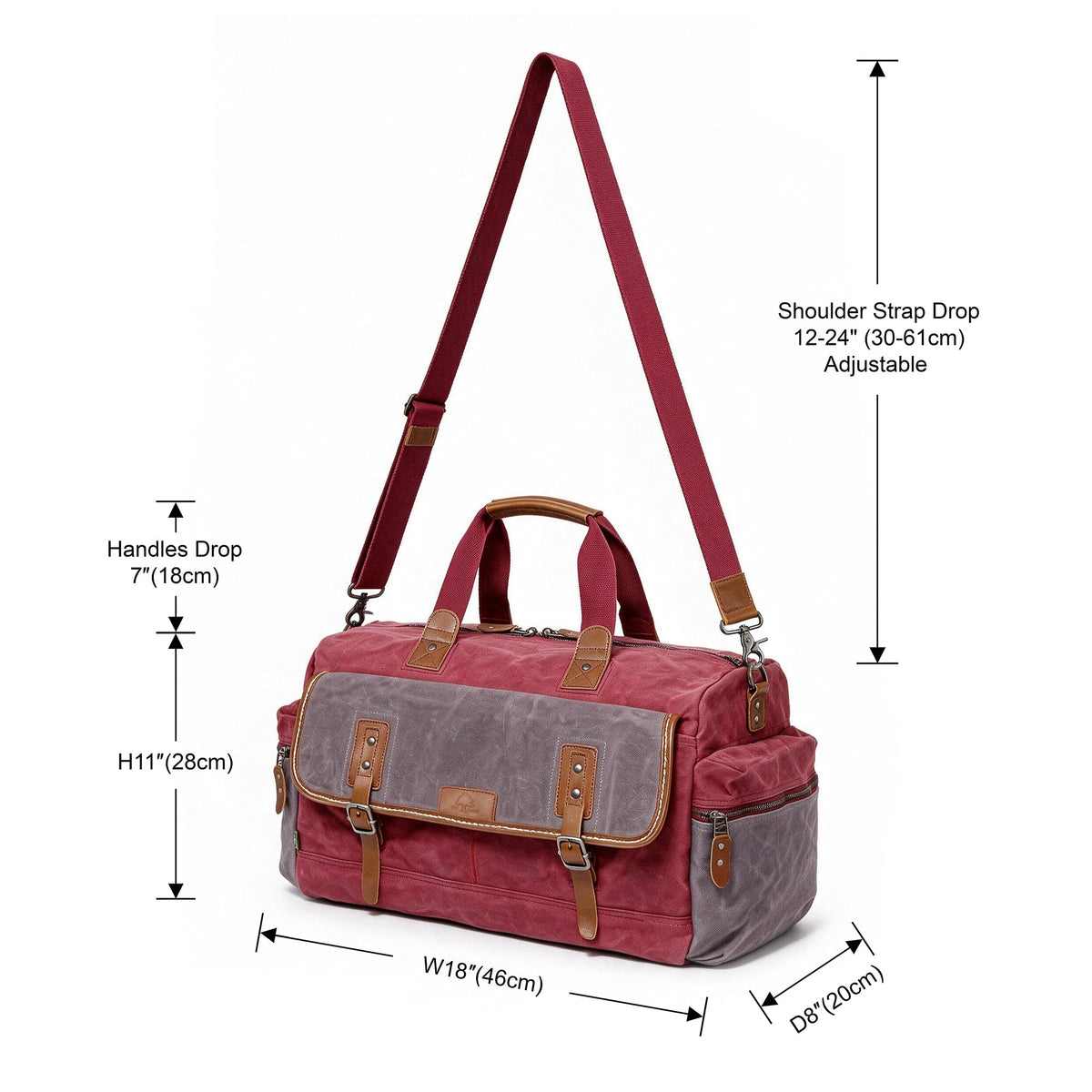 Stone Creek Duffel Bag Burgundy
