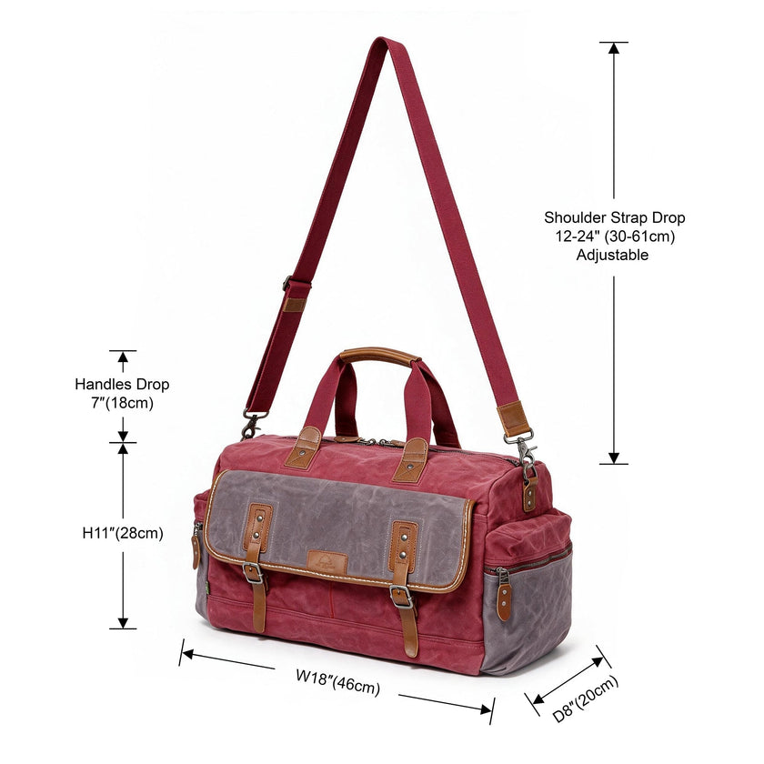 Stone Creek Duffel Bag Burgundy