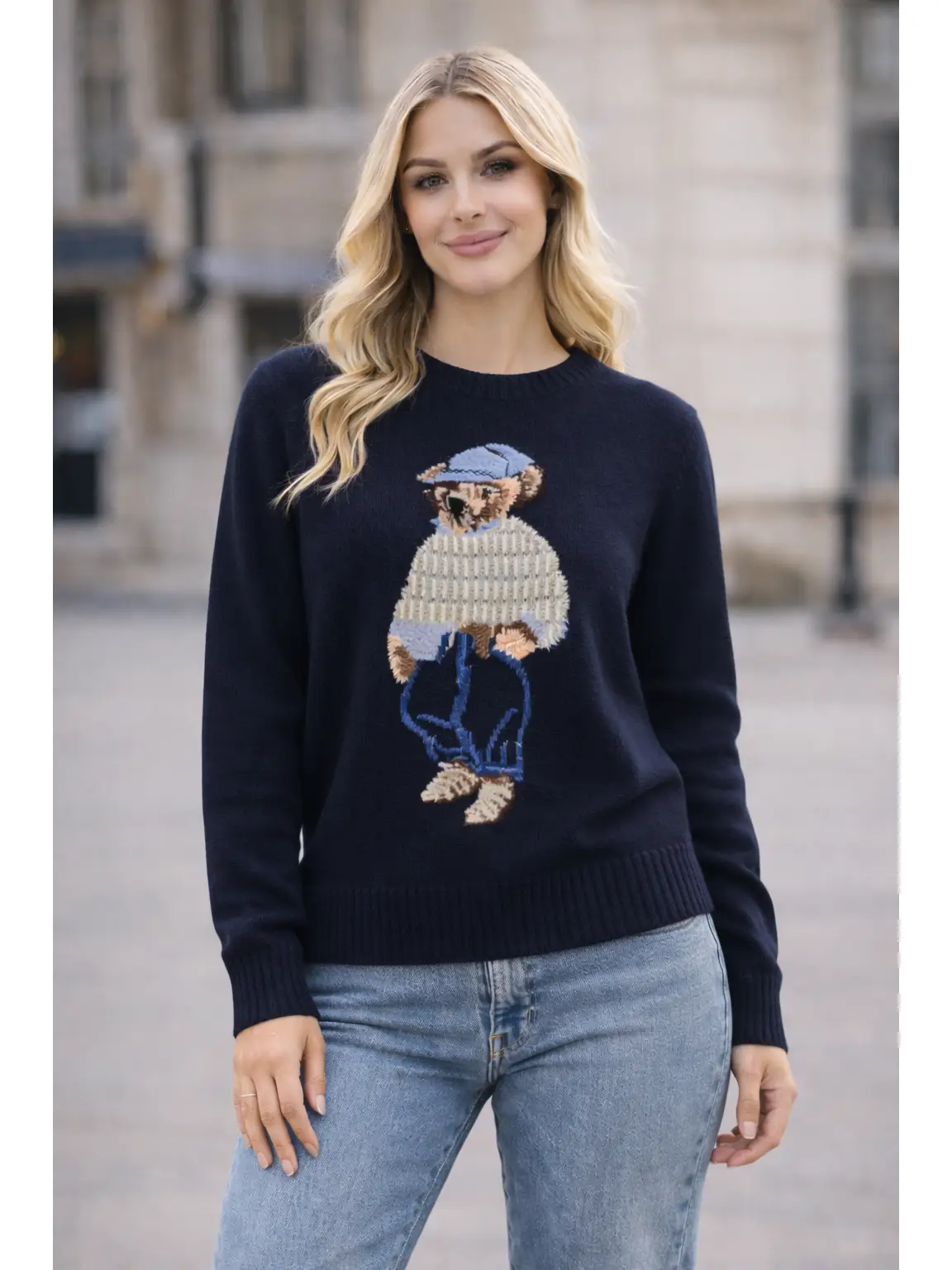 Teddy Bear Knit Sweater