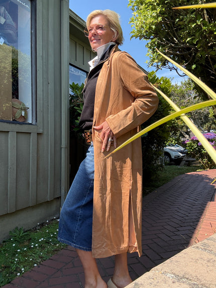 Mandy Faux Suede Duster