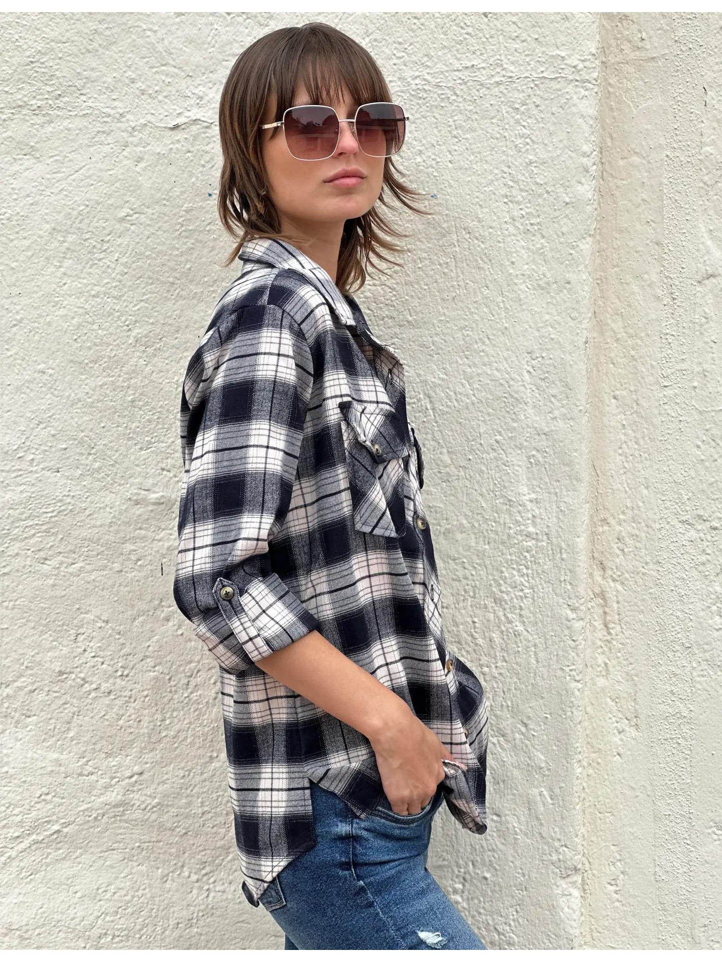 Fiona Swift Plaid Shirt side