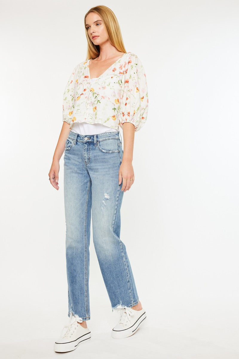 MID RISE TRUE STRAIGHT front/side