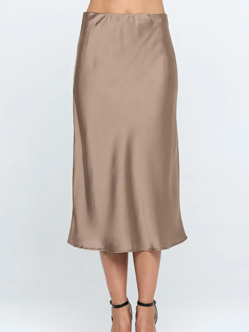 Kelly Elastic Waist Skirt dune