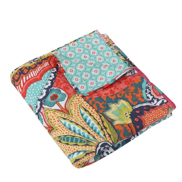Jules Quilted Throw-Multi