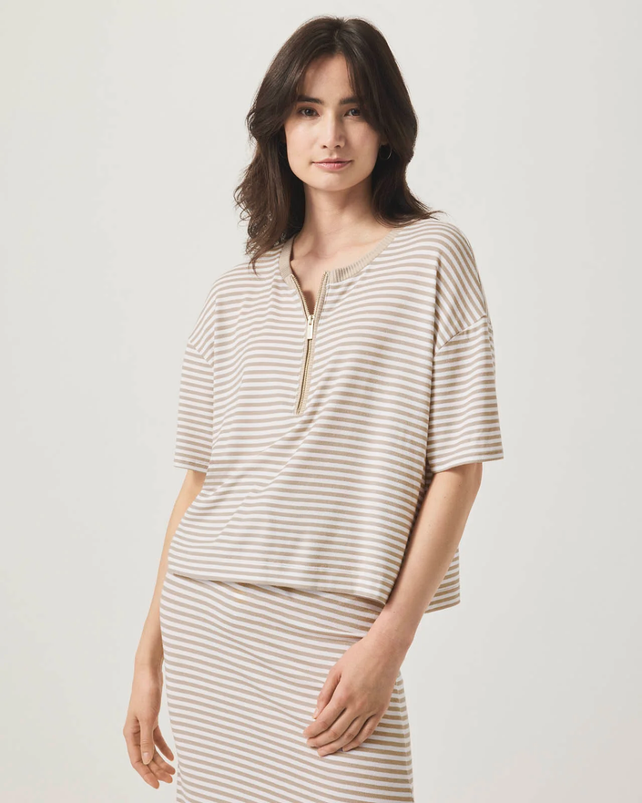 BROOKE STRIPE SS TOP
