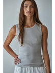 Knit Ribbed Round Neck Tank