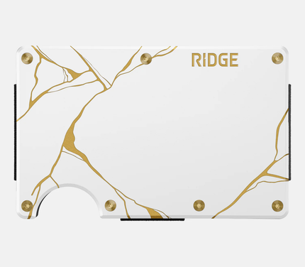 Ridge Wallet - Kintsugi - White - Cash Strap