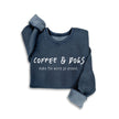 Coffee & Dogs Sweatshirt navy front