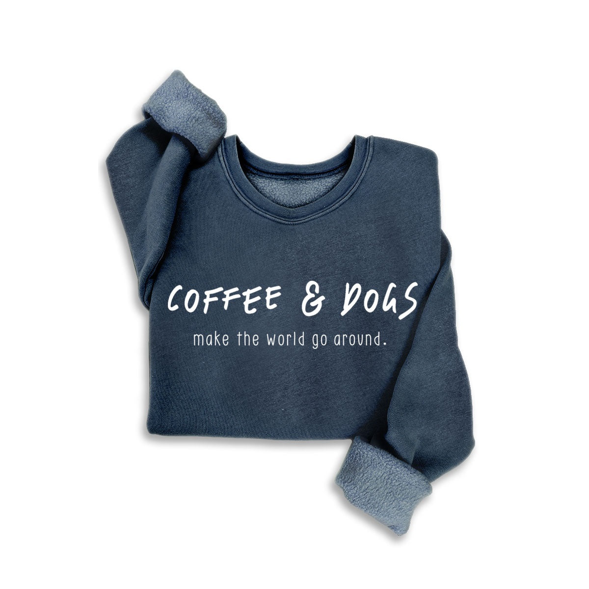 Coffee & Dogs Sweatshirt navy front
