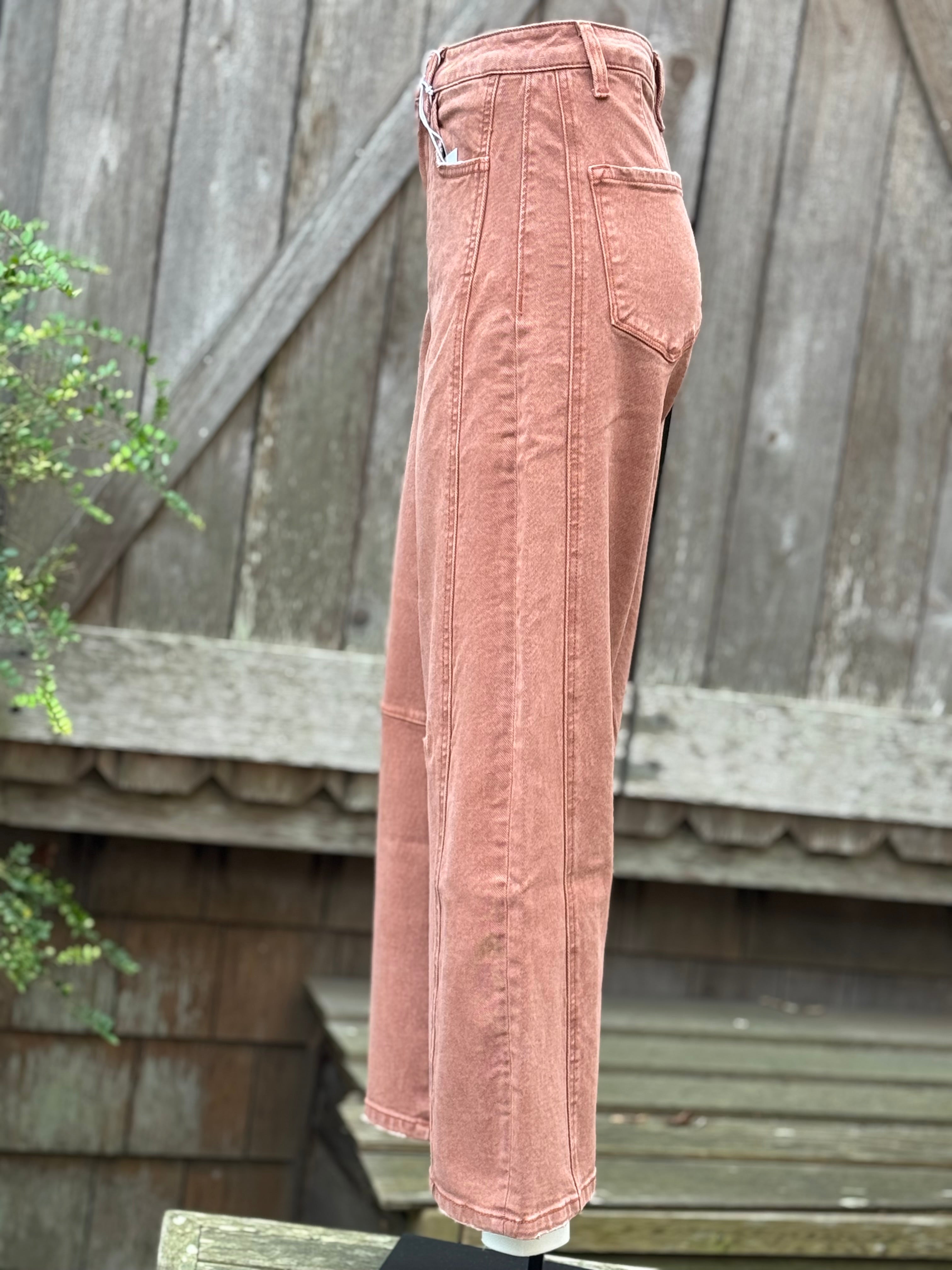 HIGH RISE TWIST ANKLE BARREL copper side
