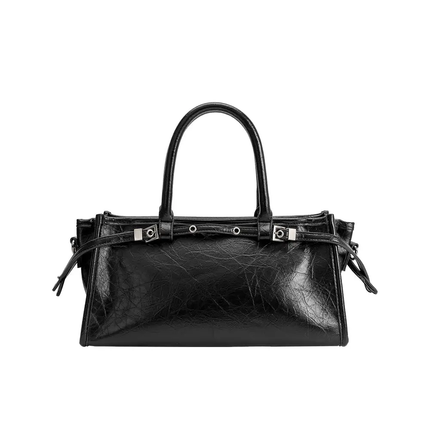 Rhonda Recycled Vegan Top Leather Handle Bag