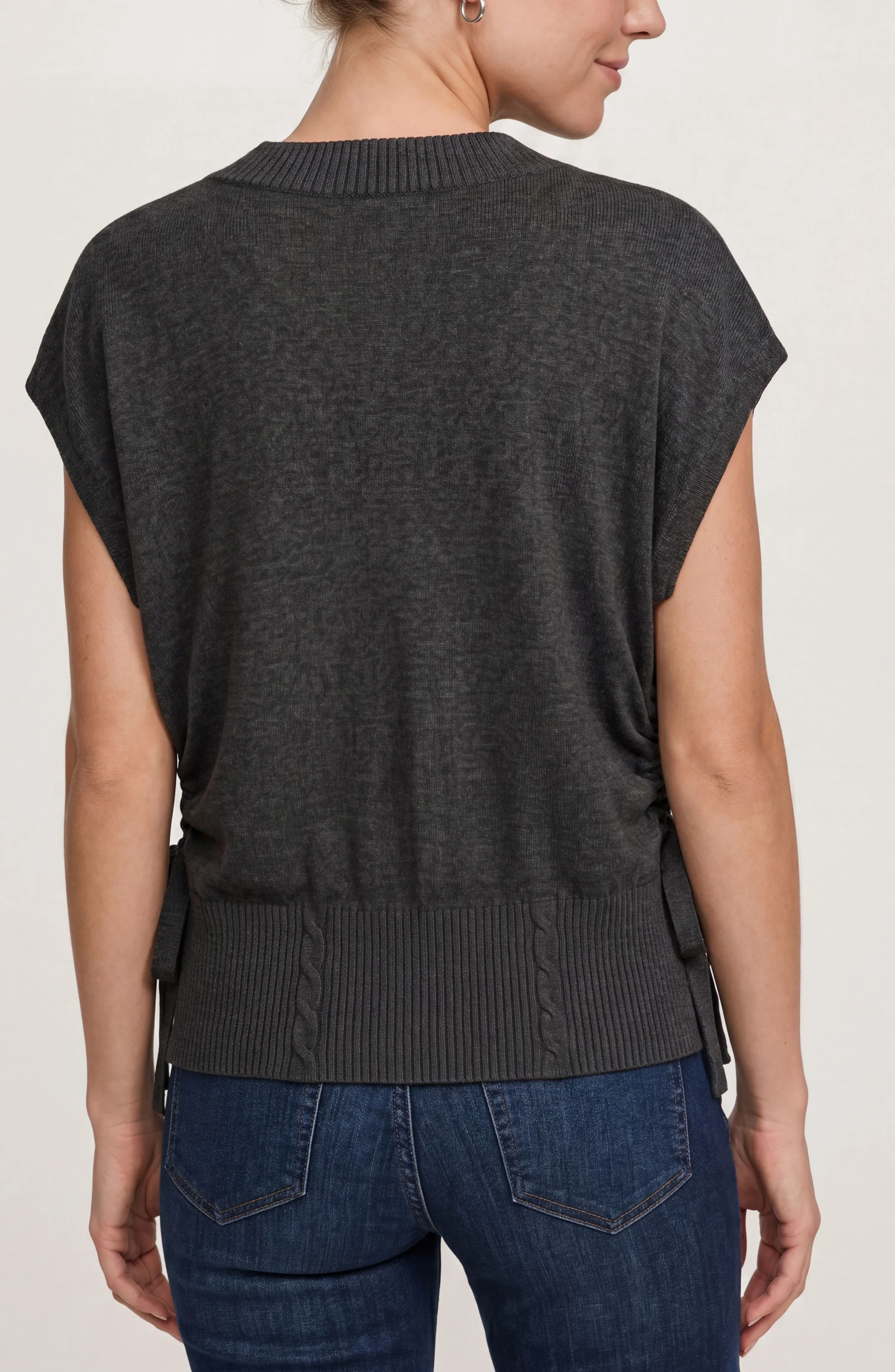 Pattys V-Neck Dolman Sweater with Ties