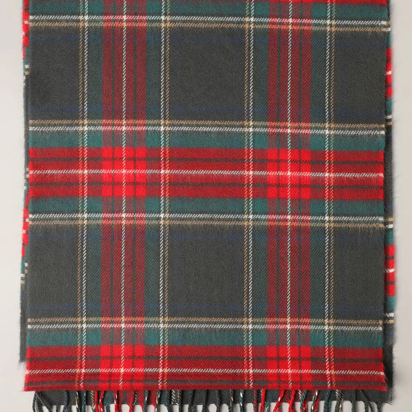 Softer Than Cashmere Plaid Scarf grey