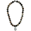 120-04-S| WARM AGATE QUARTZ W/ WILD PEARL DROP
