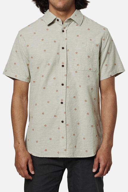 Katin Plume Button Up SS Shirt desert sage front