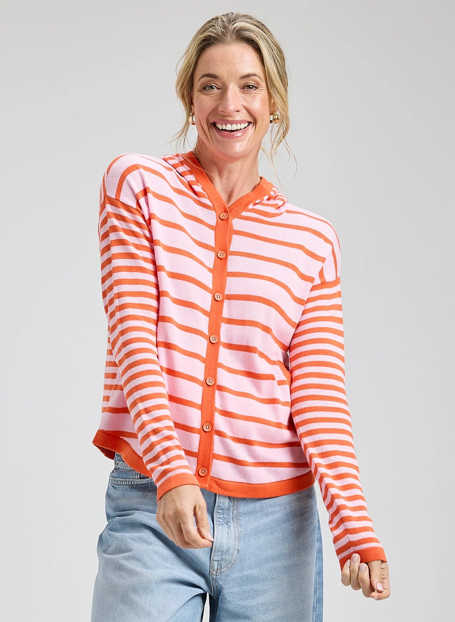 Elsbeth Button Up Hoodie