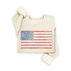 Vintage American Flag Sweater ivory-front