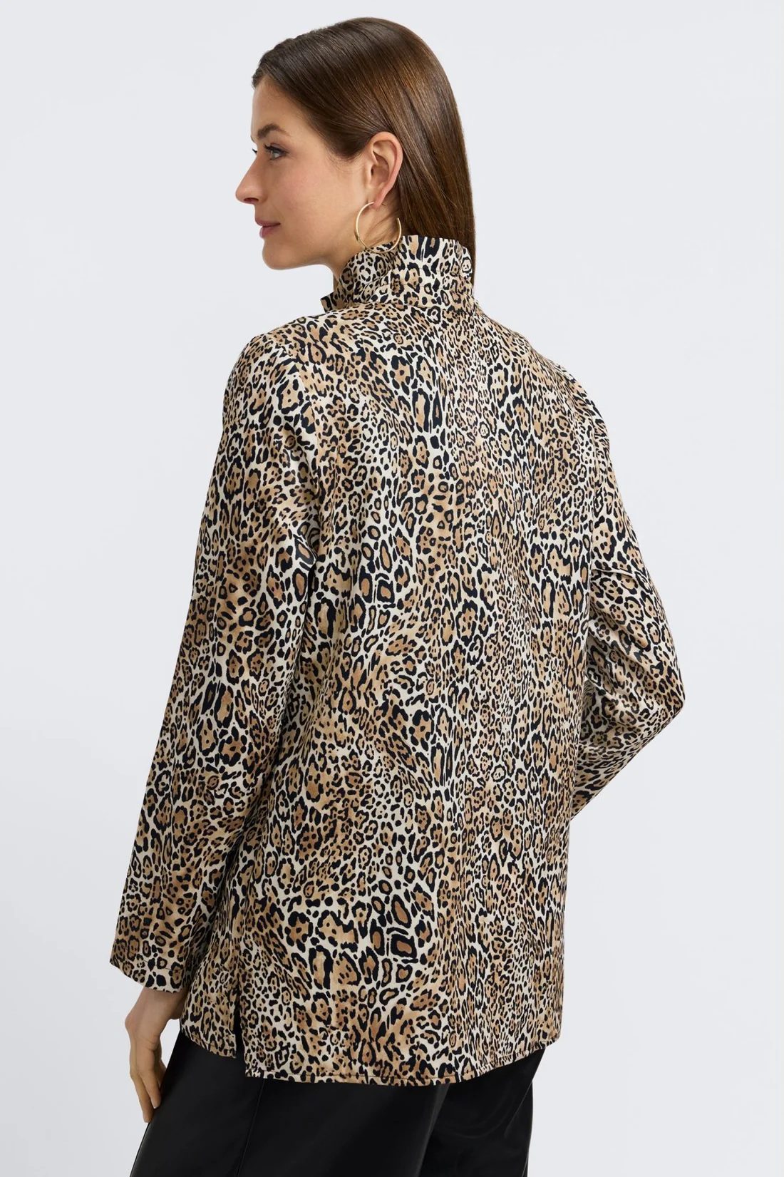 Carolina LS Animal Blouse back